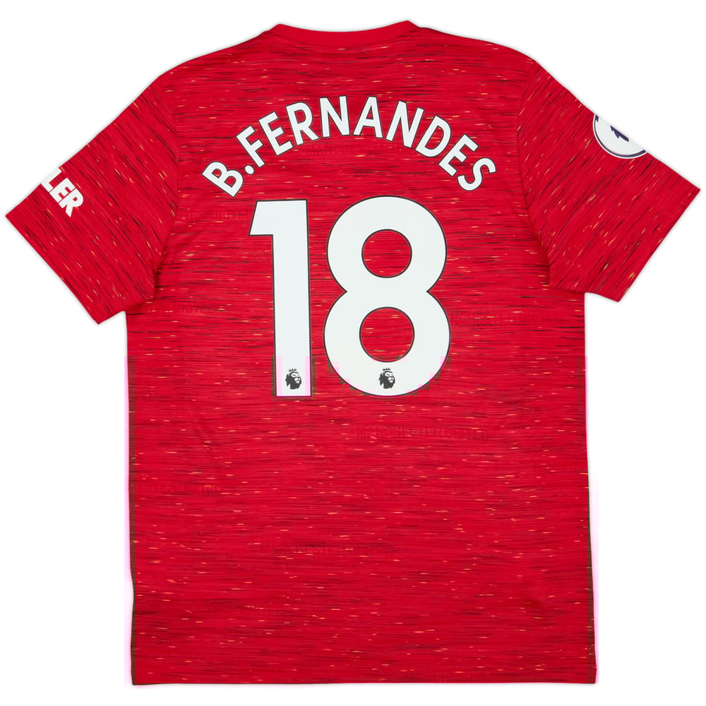 2020-21 Manchester United Home Shirt B.Fernandes #18 - 10/10 - (L)