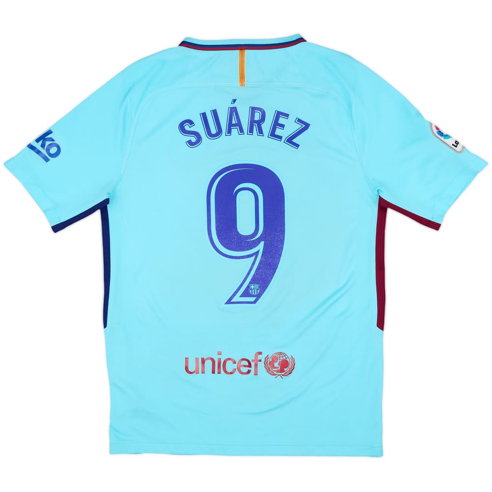 2017-18 Barcelona Away Shirt Suarez #9 - 8/10 - (M)