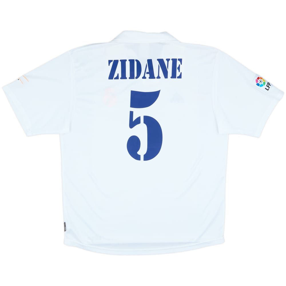 2002-03 Real Madrid Centenary Home Shirt Zidane #5 - 5/10 - (L)