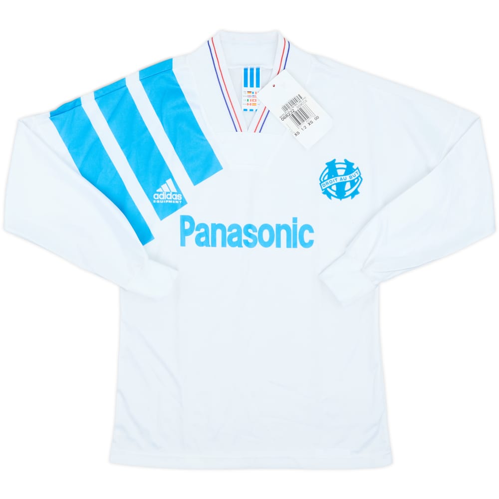 1991-92 Olympique Marseille Home L/S Shirt (XS)