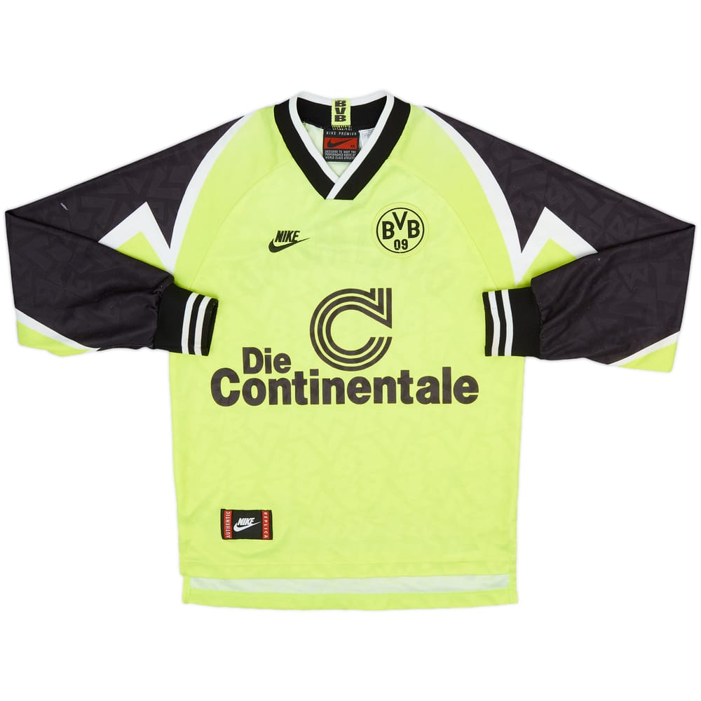 1995-96 Borussia Dortmund Home L/S Shirt - 5/10 - (XS)