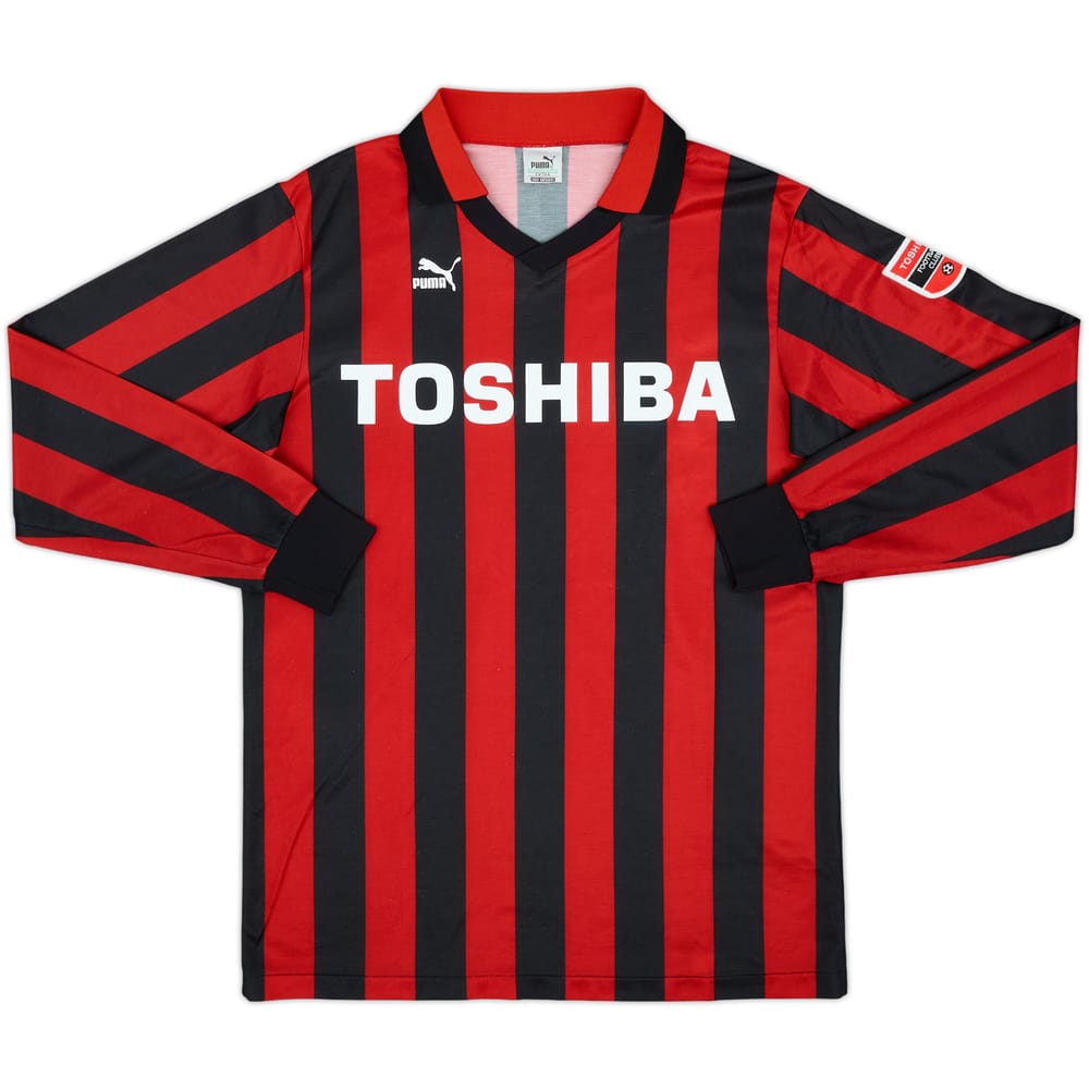 1991-92 Toshiba FC Home L/S Shirt - 9/10 - (L)