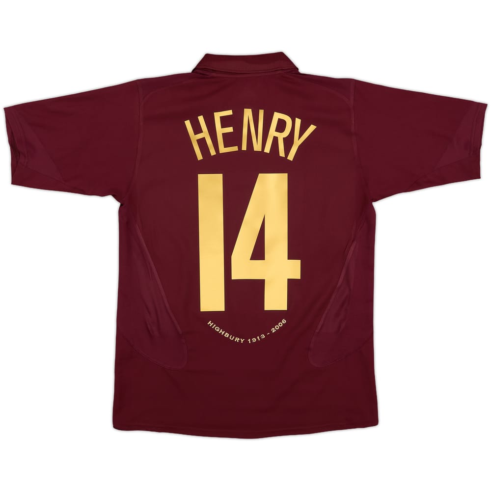 2005-06 Arsenal Home Shirt Henry #14 - 8/10 - (S)