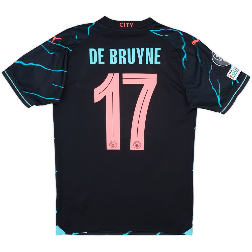 2023-24 Manchester City Third Shirt De Bruyne #17 - 8/10 - (S)
