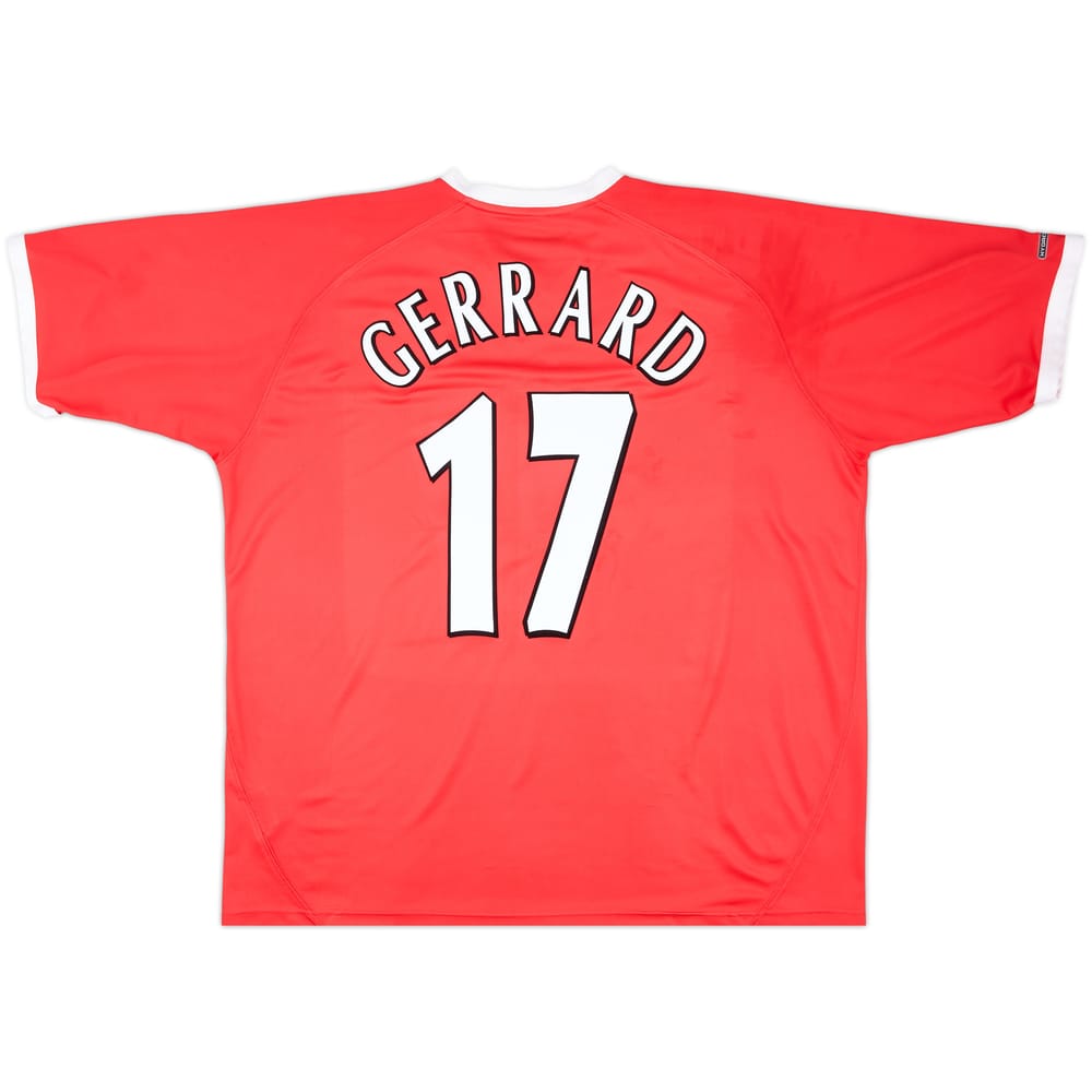 2001-03 Liverpool CL Shirt Gerrard #17 - 6/10 - (XXL)