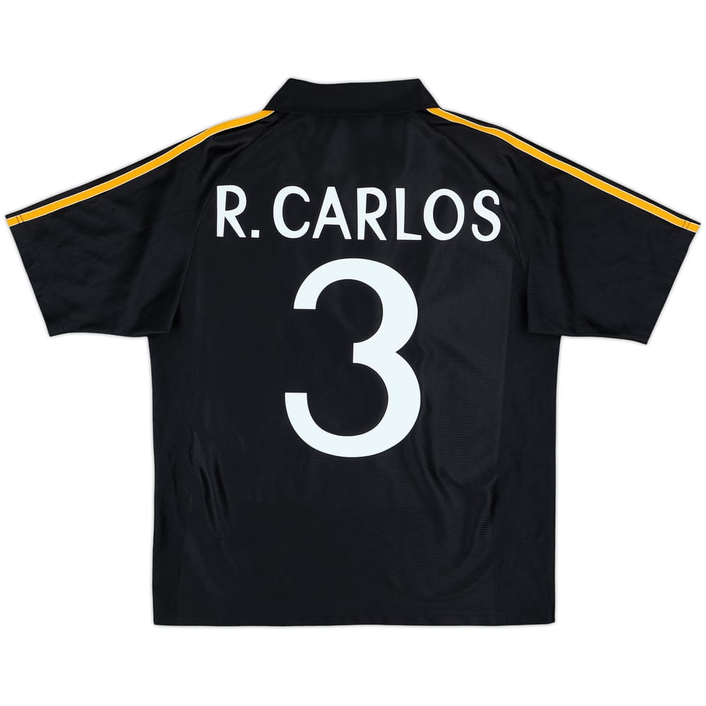 1999-01 Real Madrid Away Shirt R.Carlos #3 - 9/10 - (Y)