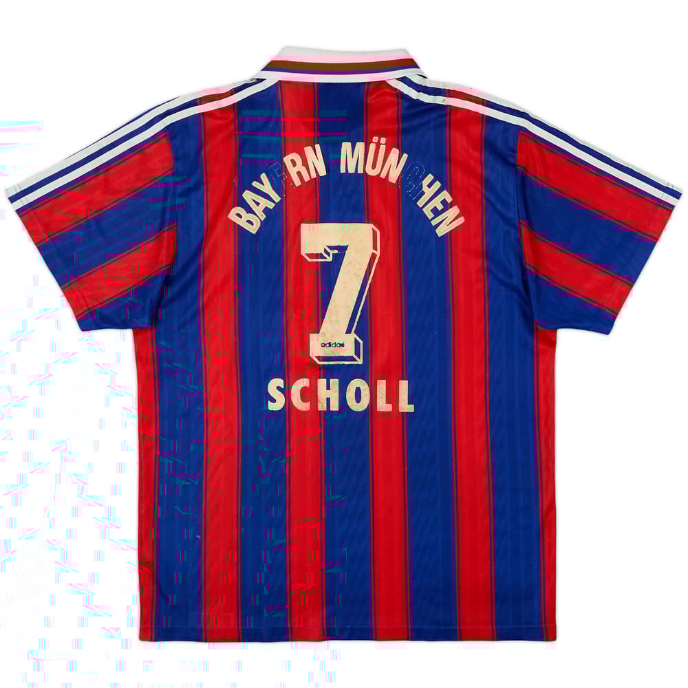 1995-97 Bayern Munich Home Shirt Scholl #7 - 4/10 - (L)