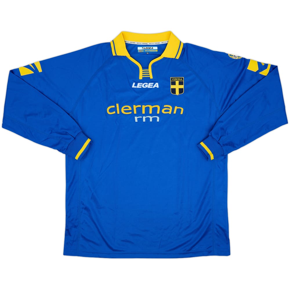 2003-04 Hellas Verona Home L/S Shirt - 9/10 - (XL)