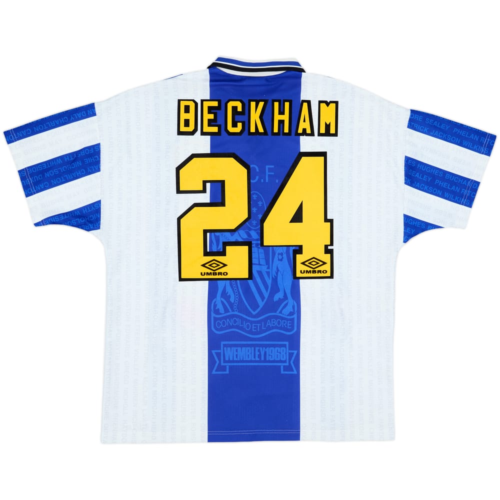 1994-96 Manchester United Third Shirt Beckham #24 - 8/10 - (XL)