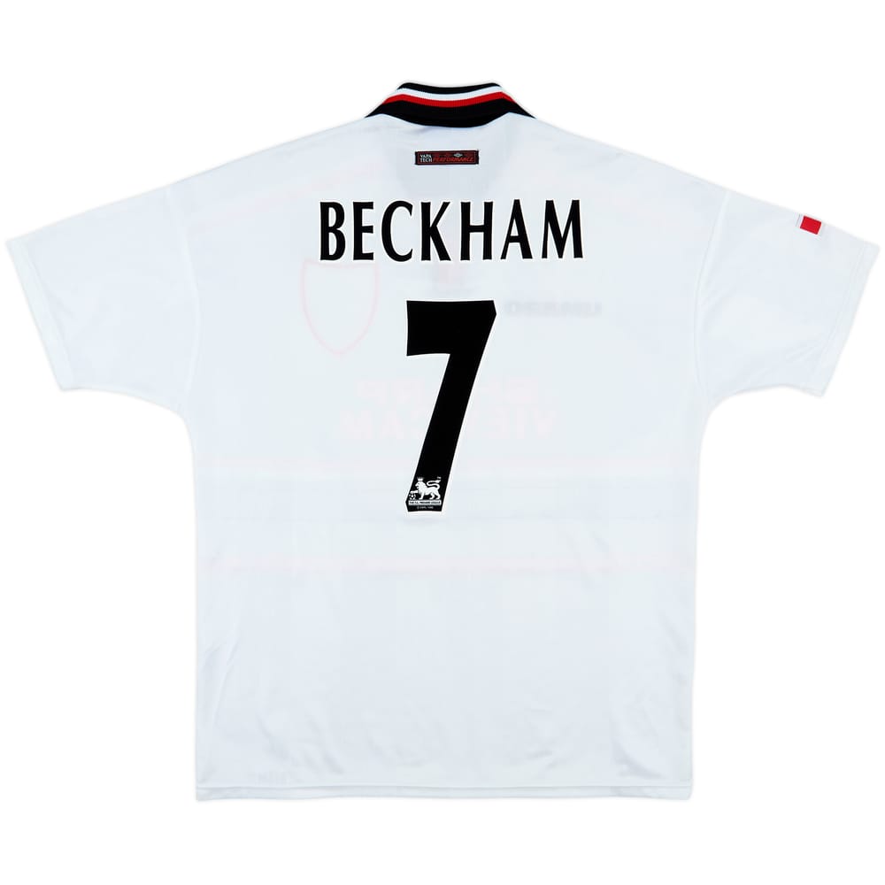 1997-99 Manchester United Away Shirt Beckham #7 - 8/10 - (XL)
