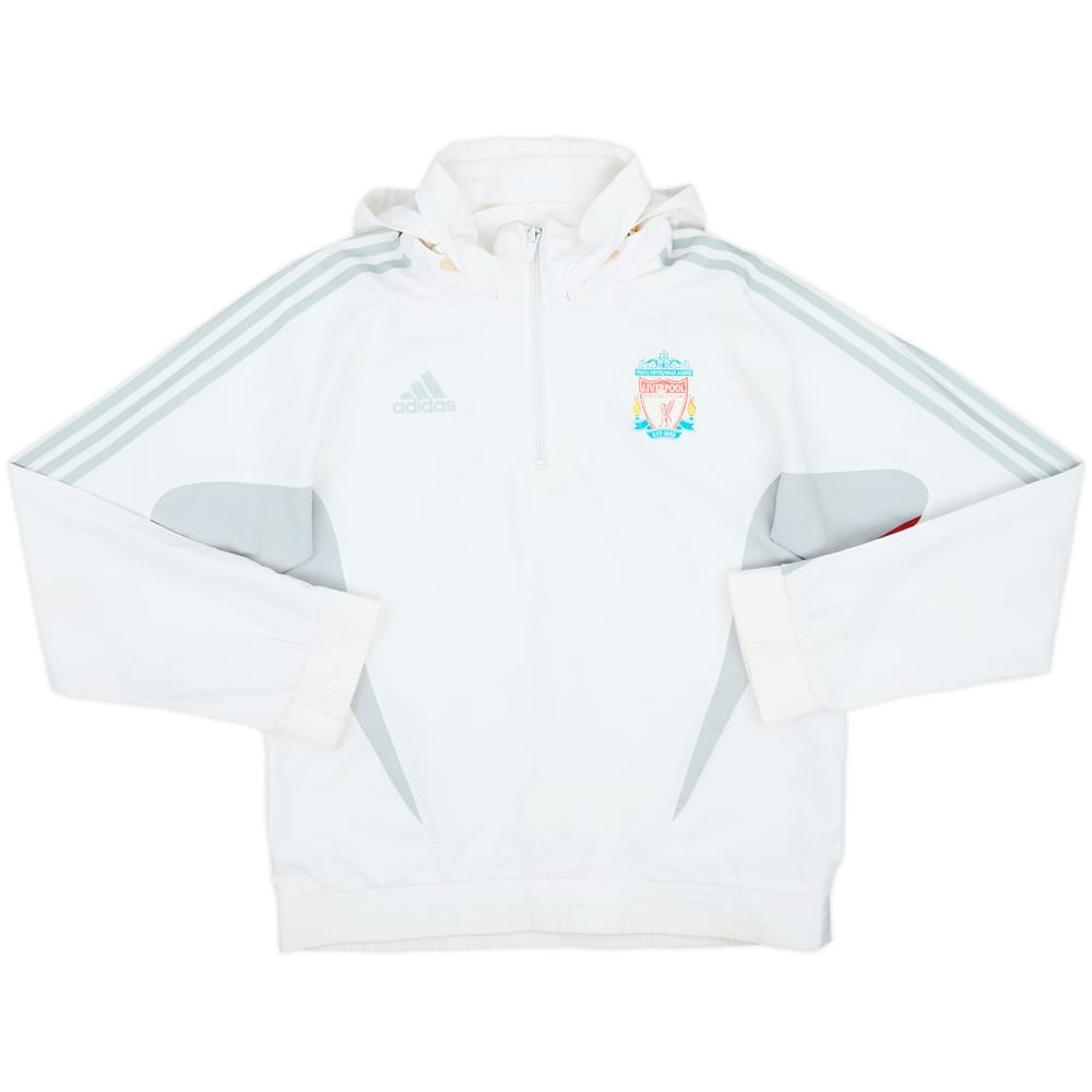 2008-09 Liverpool adidas Hooded 1/4 Zip Training Top - 5/10 - (L)