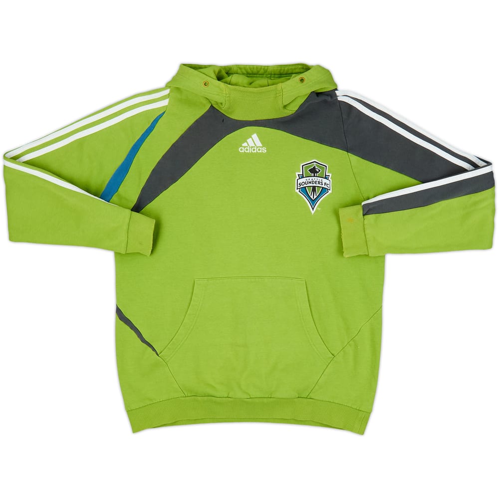2009-10 Seattle Sounders adidas Hooded Sweat Top - 5/10 - (M/L)