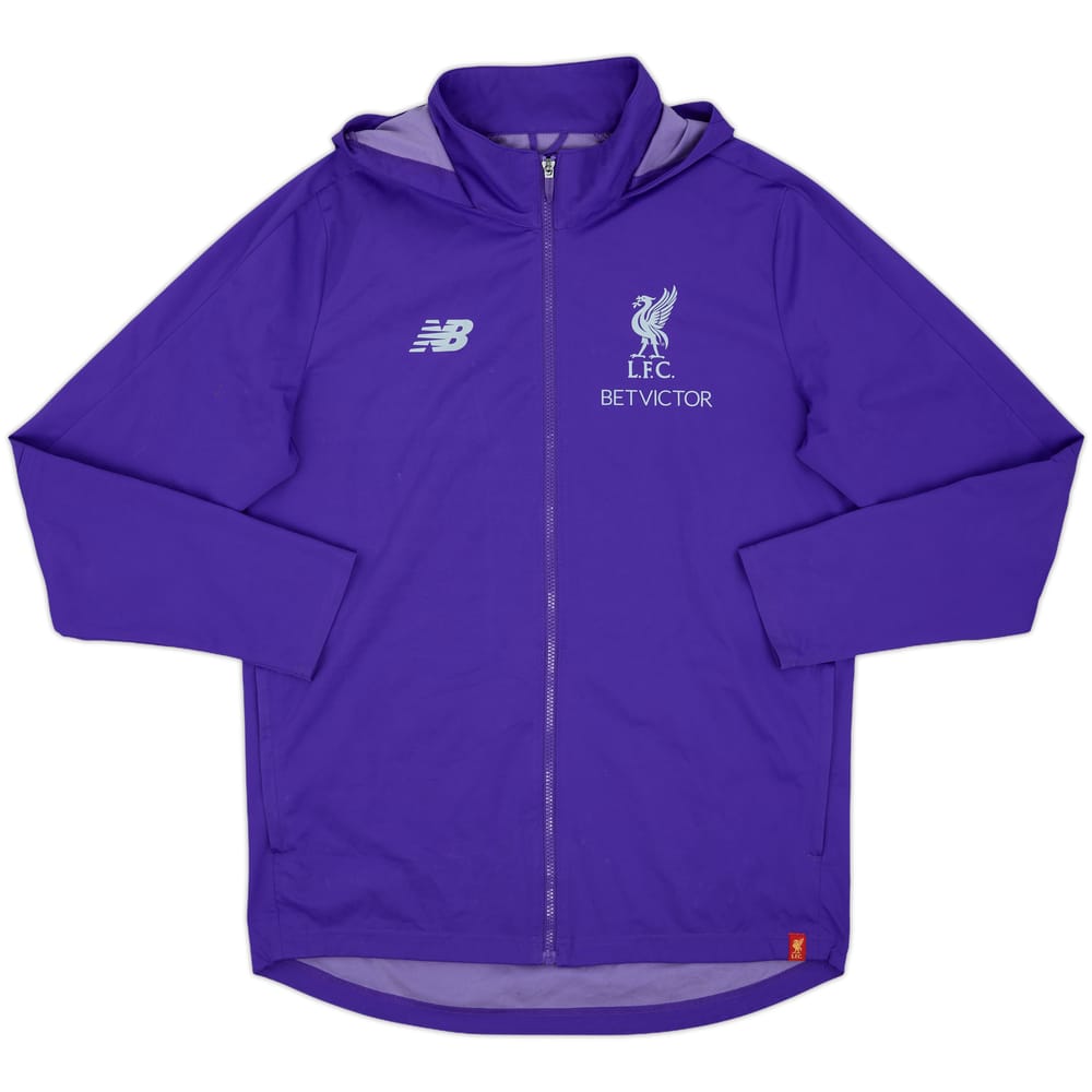 2019-20 Liverpool New Balance Hooded Rain Jacket - 8/10 - (XL)