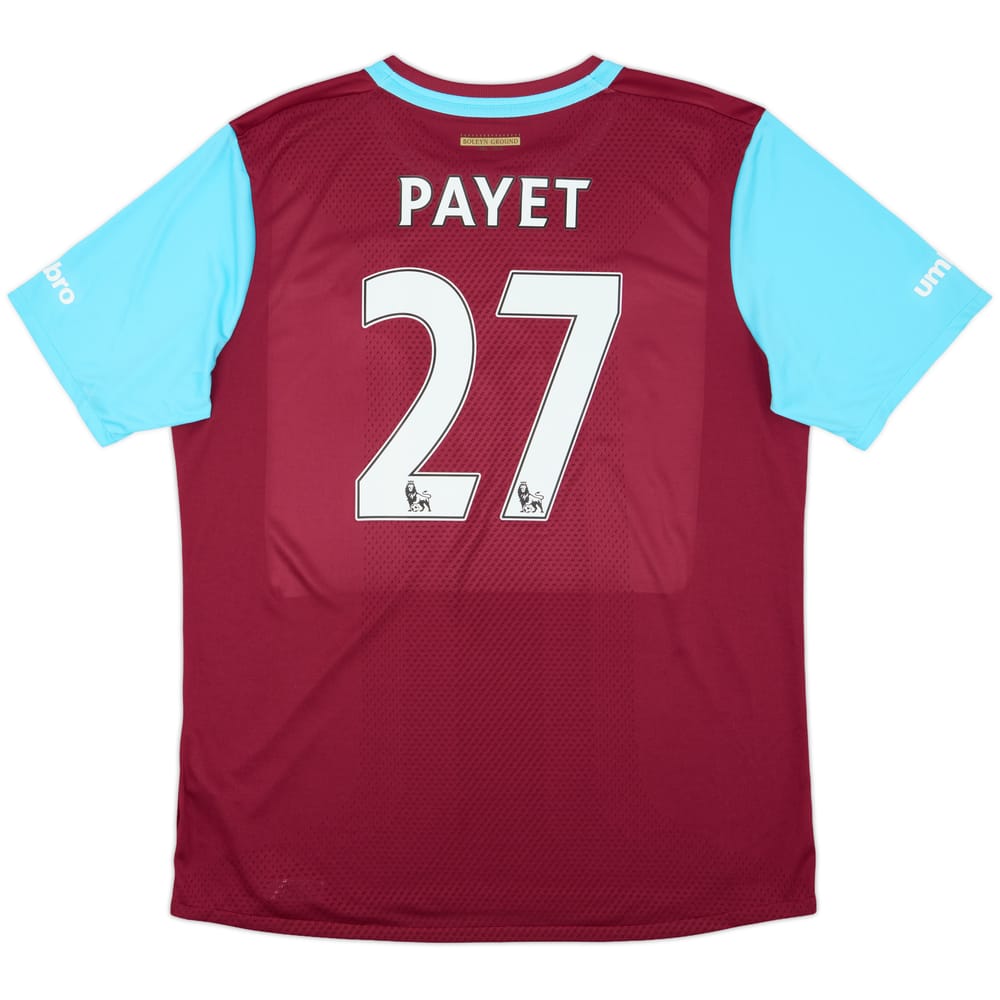 2015-16 West Ham 'Boleyn' Home Shirt Payet #27 - 7/10 - (XL)