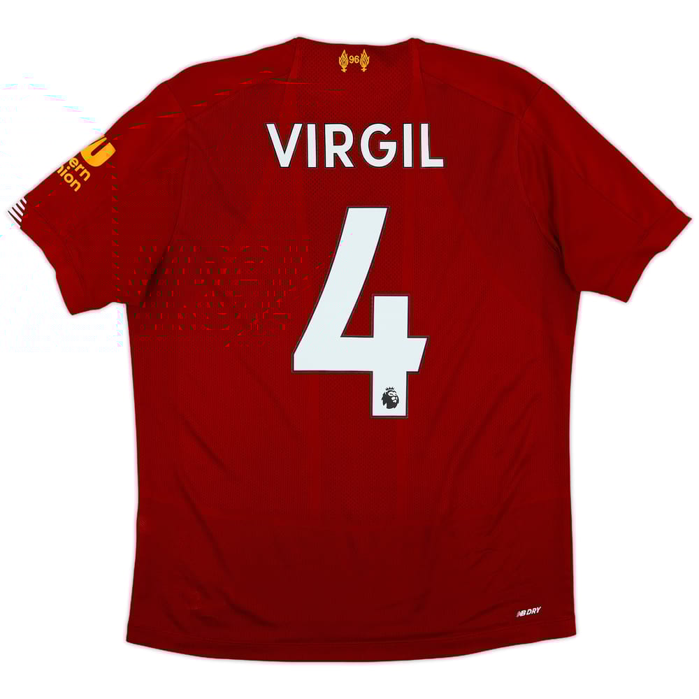 2019-20 Liverpool Home Shirt Virgil #4 - 6/10 - (S)