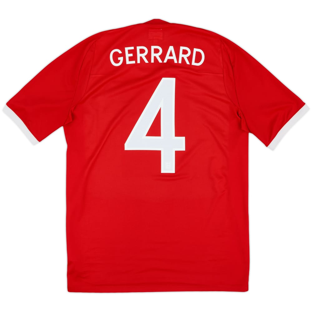 2010-11 England Away Shirt Gerrard #4 - 8/10 - (M)