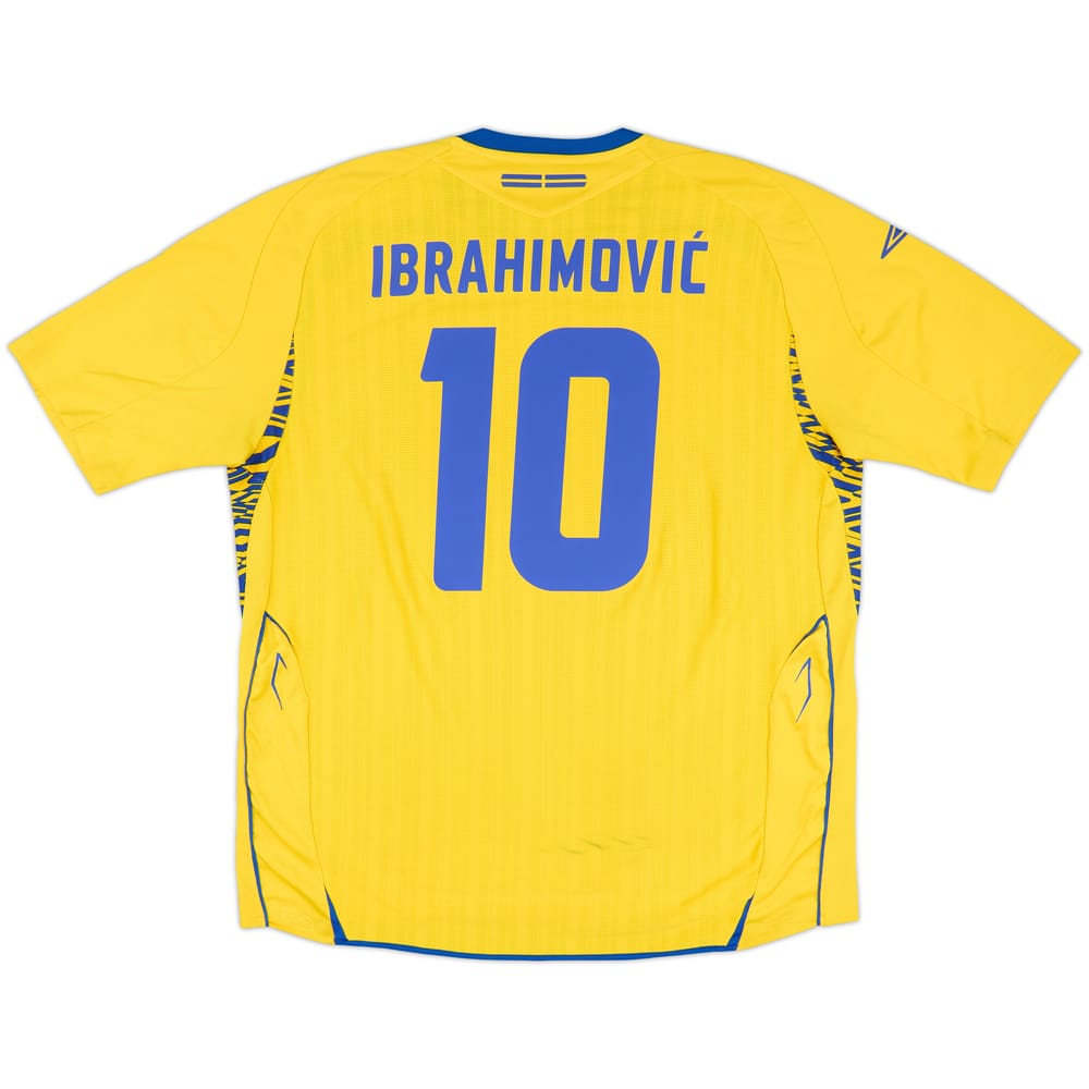 2007-09 Sweden Home Shirt Ibrahimovic #10 - 7/10 - (XXL)