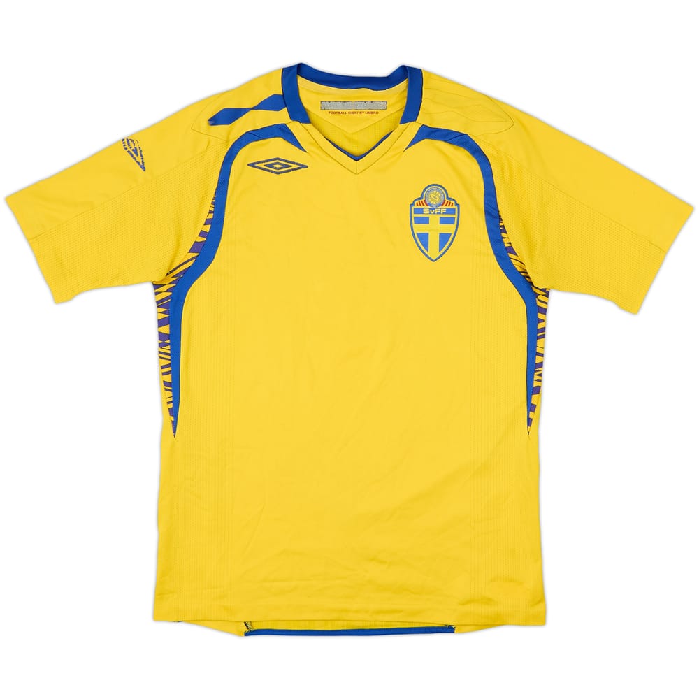 2007-09 Sweden Home Shirt - 4/10 - (S)
