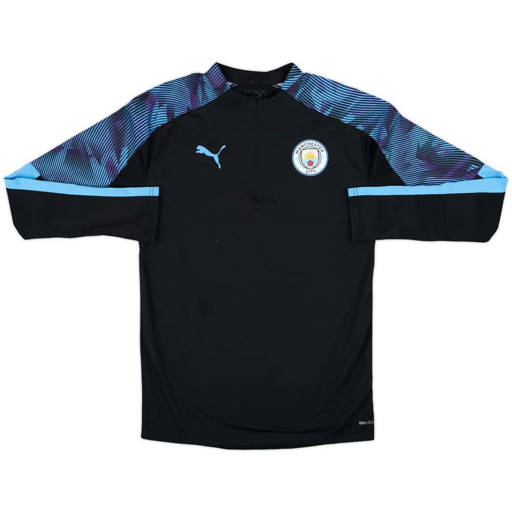 2018-19 Manchester City Puma 1/4 Zip Drill Top - 8/10 - (S)