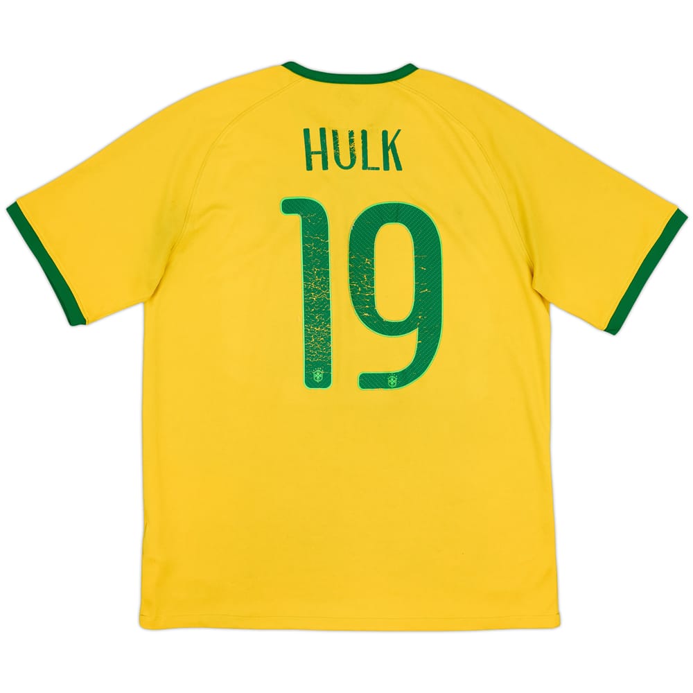 2014-15 Brazil Home Shirt Hulk #19 - 5/10 - (XL)