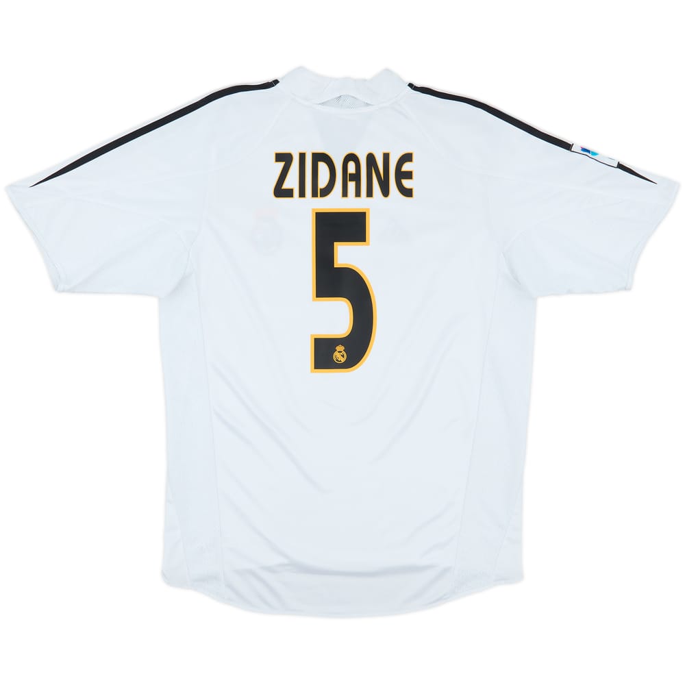 2004-05 Real Madrid Home Shirt Zidane #5 - 6/10 - (M)