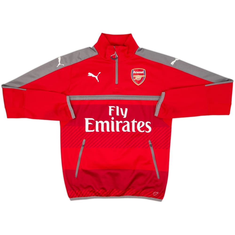 2015-16 Arsenal Puma 1/4 Zip Drill Top - 8/10 - (S)