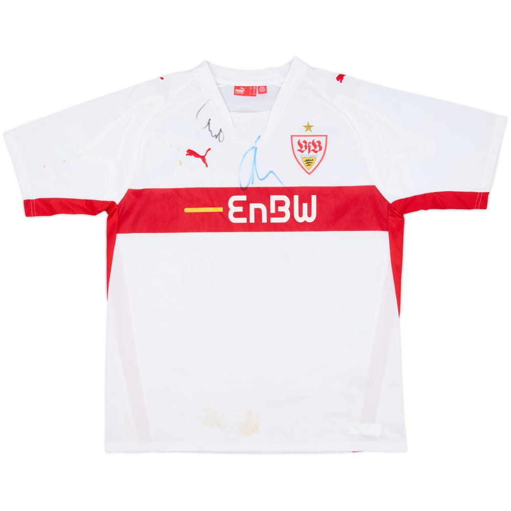 2007-08 Stuttgart Signed Home Shirt - 5/10 - (S)
