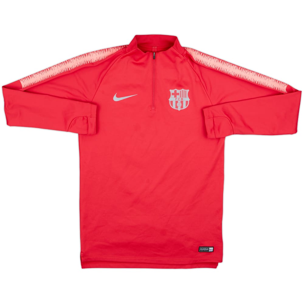 2018-19 Barcelona Nike 1/4 Zip Drill Top - 8/10 - (S)