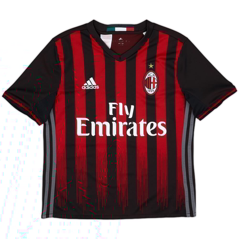 2016-17 AC Milan Home Shirt - 5/10 - (L.Boys)