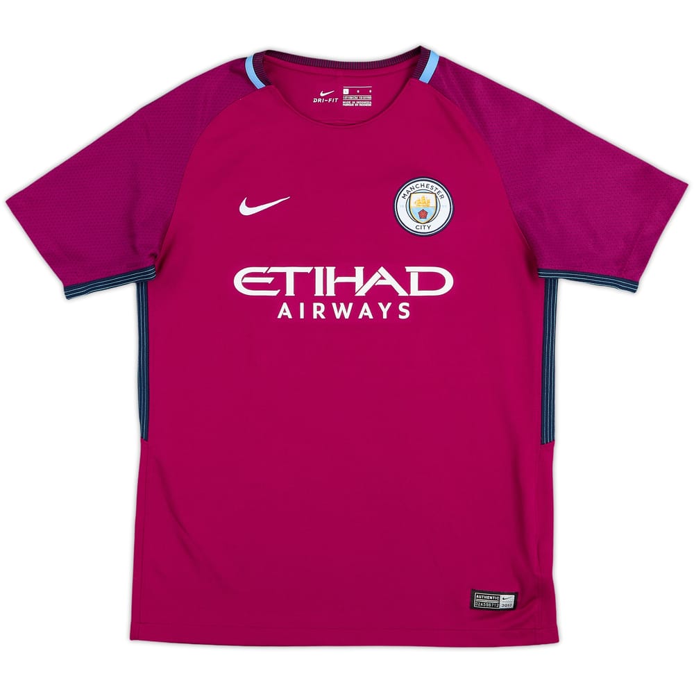 2017-18 Manchester City Away Shirt - 9/10 - (L.Boys)