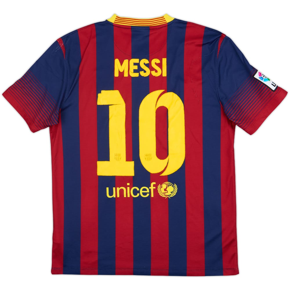 2013-14 Barcelona Home Shirt Messi #10 - 5/10 - (M)