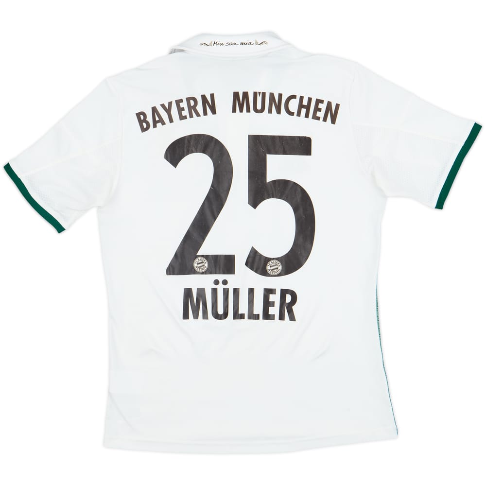 2013-14 Bayern Munich Away Shirt Muller #25 - 6/10 - (L.Boys)