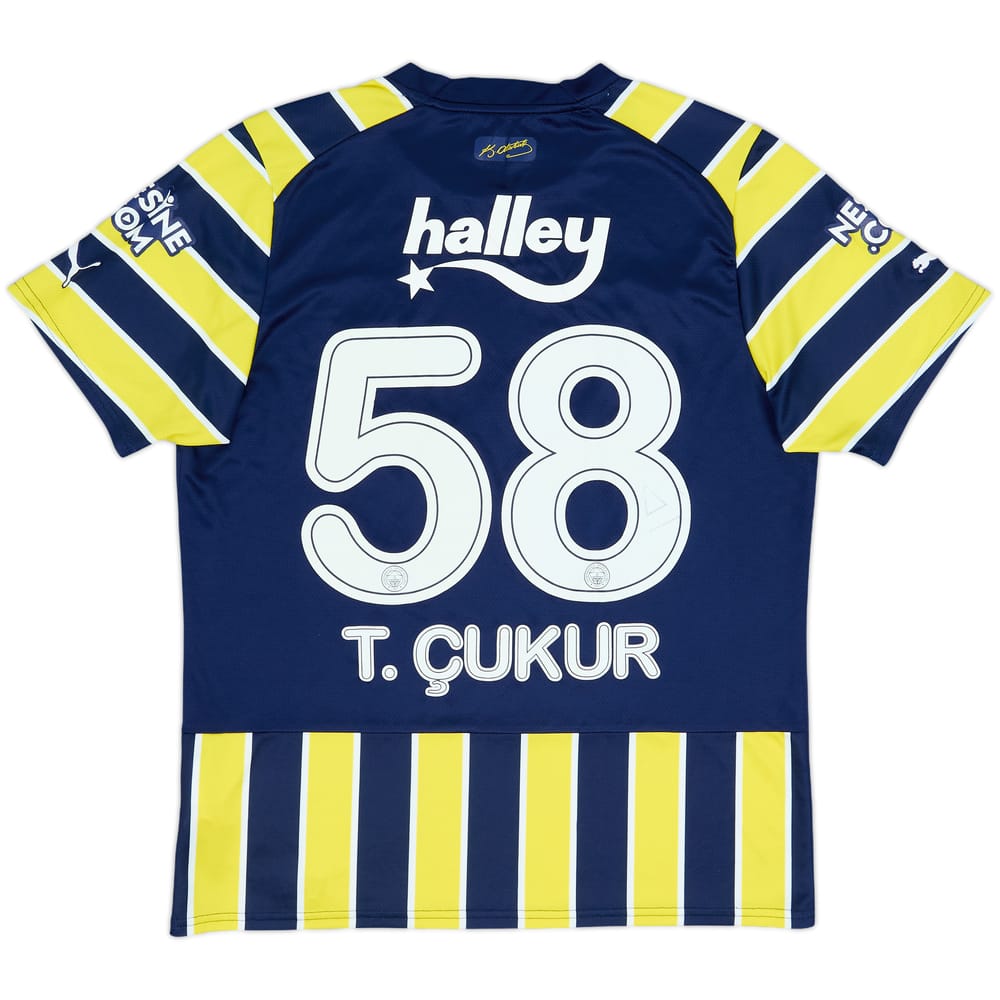 2022-23 Fenerbahce Home Shirt T.Cukur #58 - 6/10 - (L)