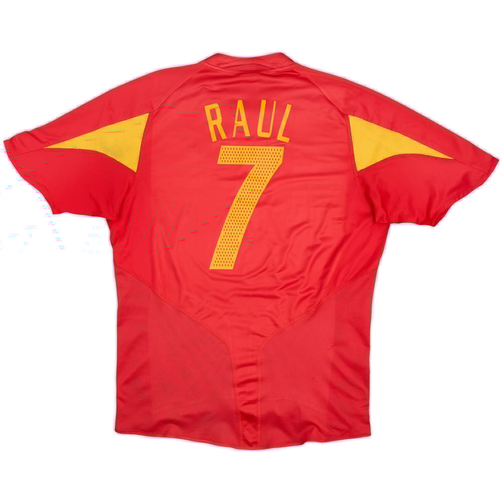 2004-06 Spain Home Shirt Raul #7 - 6/10 - (L)