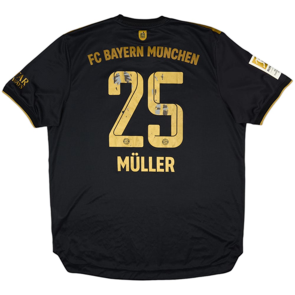 2021-22 Bayern Munich Authentic Away Shirt Muller #25 - 5/10 - (XL)