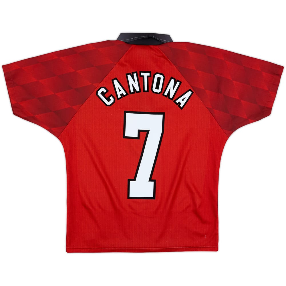 1996-98 Manchester United Home Shirt Cantona #7 - 8/10 - (Y)