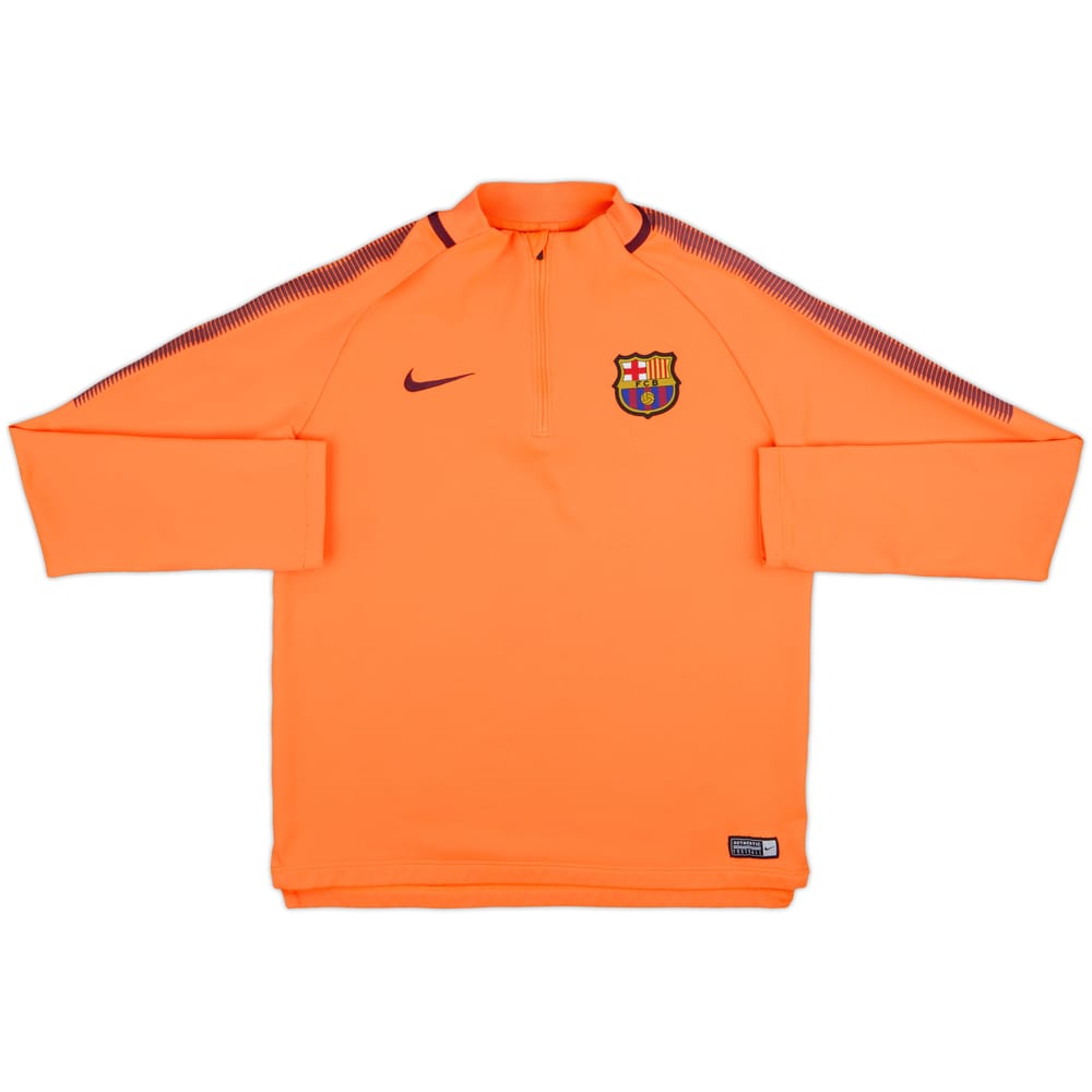 2017-18 Barcelona Nike 1/4 Zip Drill Top - 6/10 - (XL.Boys)