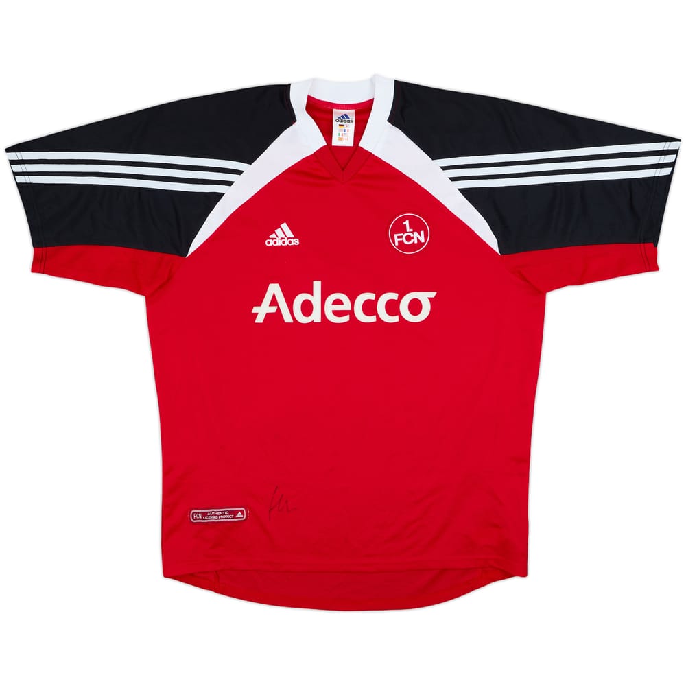2001-02 Nurnberg Squad Signed Home Shirt - 8/10 - (L)