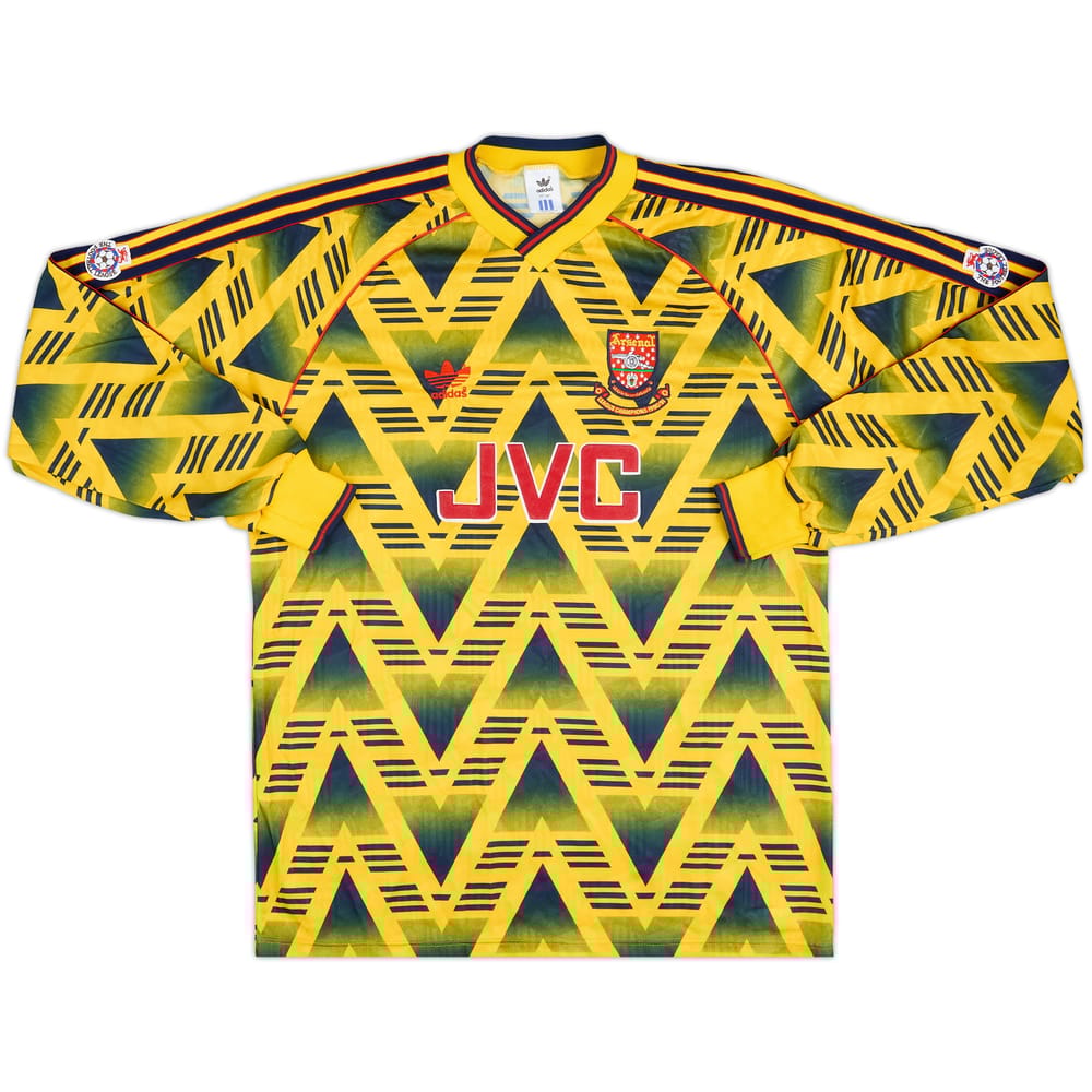 1991-92 Arsenal Match Issue Away L/S Shirt #2