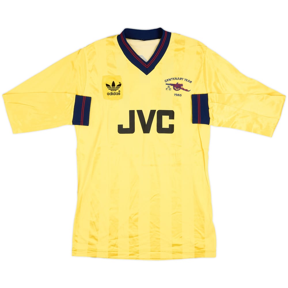 1985-86 Arsenal Match Issue Centenary Away L/S Shirt #12