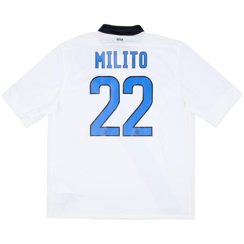 2011-12 Inter Milan Away Shirt Milito #22 - 8/10 - (XL)