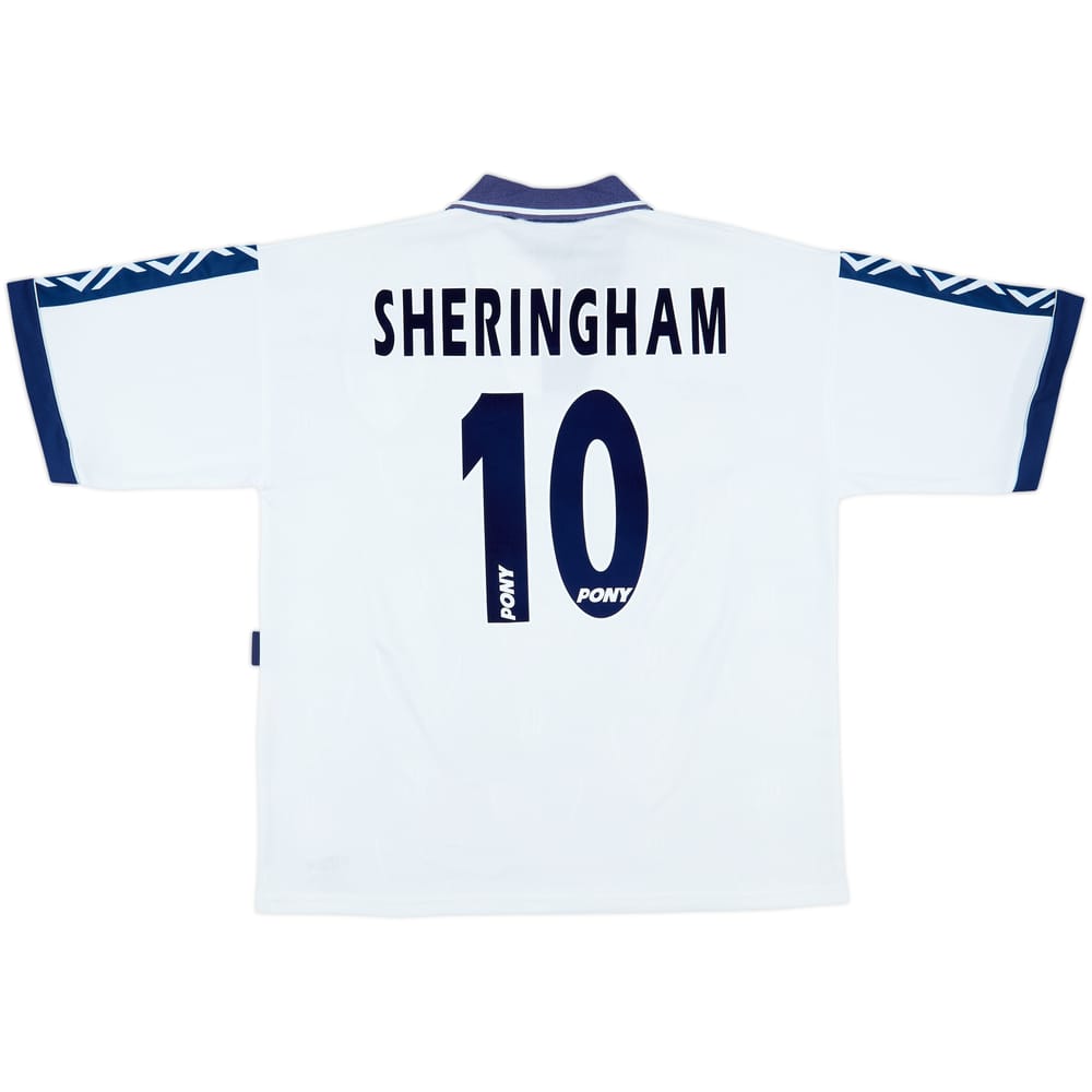 1995-97 Tottenham Home Shirt Sheringham #10 - 8/10 - (XL)