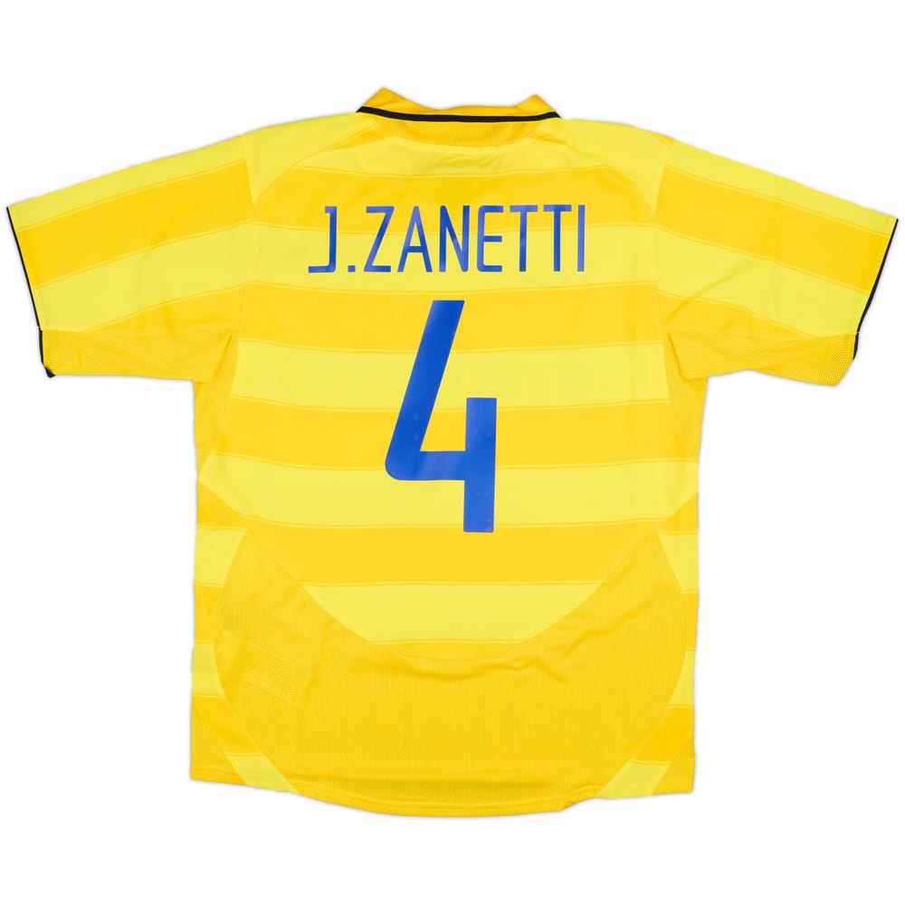 2003-04 Inter Milan Away Shirt J.Zanetti #4 - 8/10 - (M)