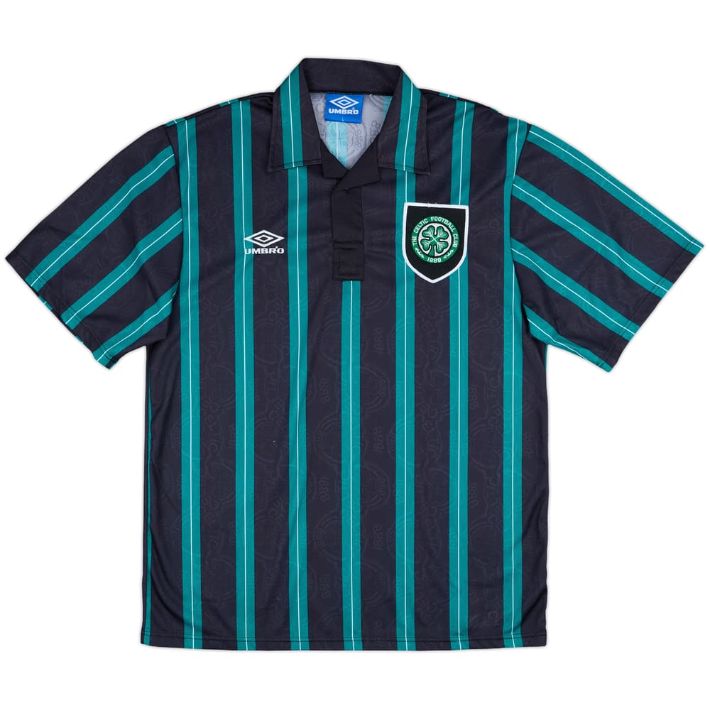 1992-93 Celtic Away Shirt - 8/10 - (L)