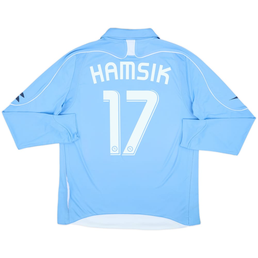 2008-09 Napoli Home L/S Shirt Hamsik #17 (M)