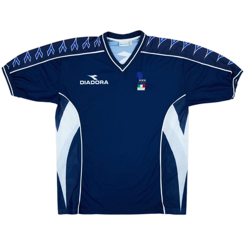 1999-00 Italy FIGC Diadora Training Shirt - 8/10 - (XXL)