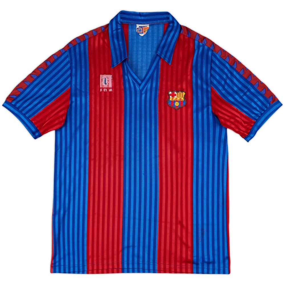 1989-92 Barcelona Home Shirt - 6/10 - (XL)