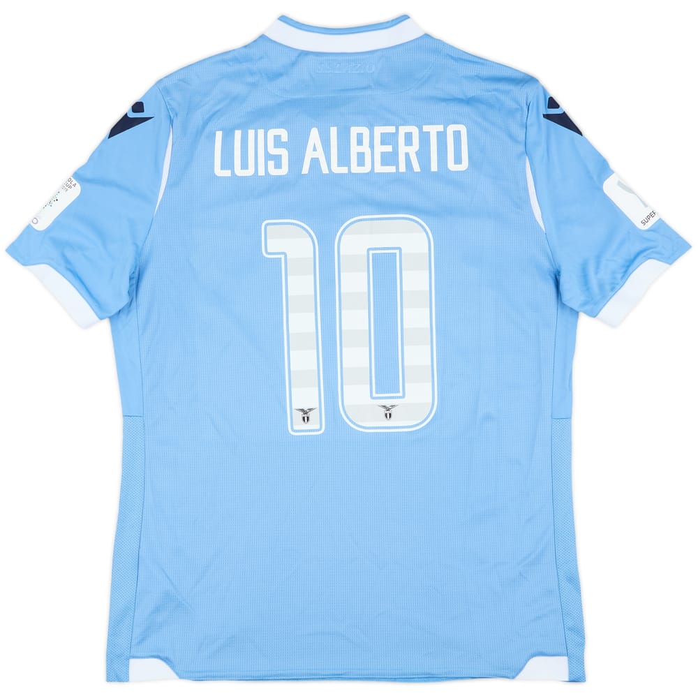 2019-20 Lazio 'Supercoppa' Home Shirt Luis Alberto #10 - 9/10 - (XL)