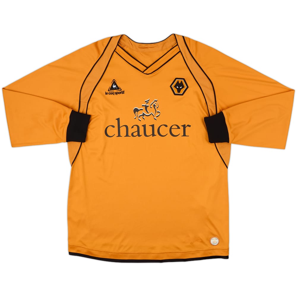 2006-08 Wolves Home L/S Shirt - 8/10 - (L)