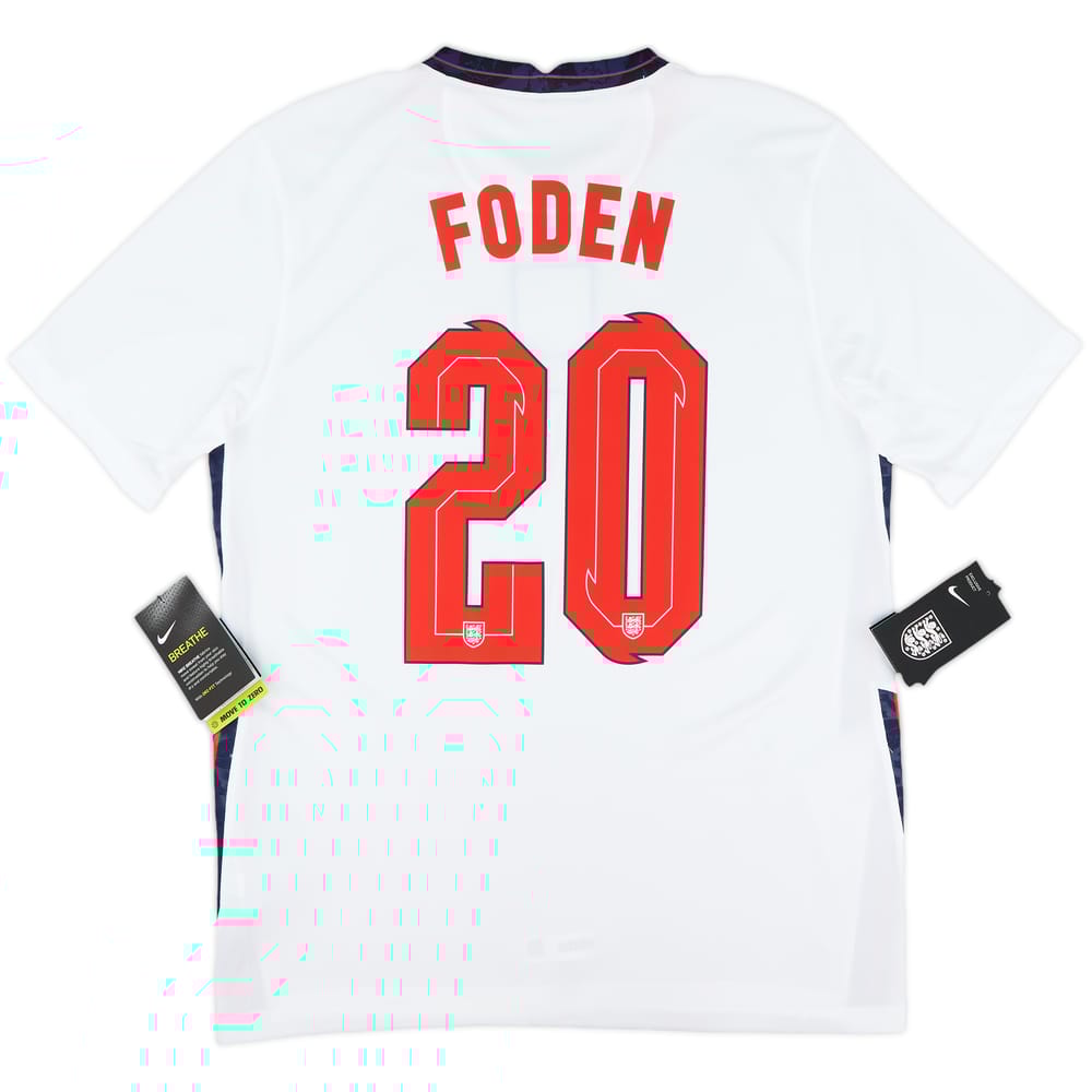 2020-22 England Home Shirt Foden #20 (M)